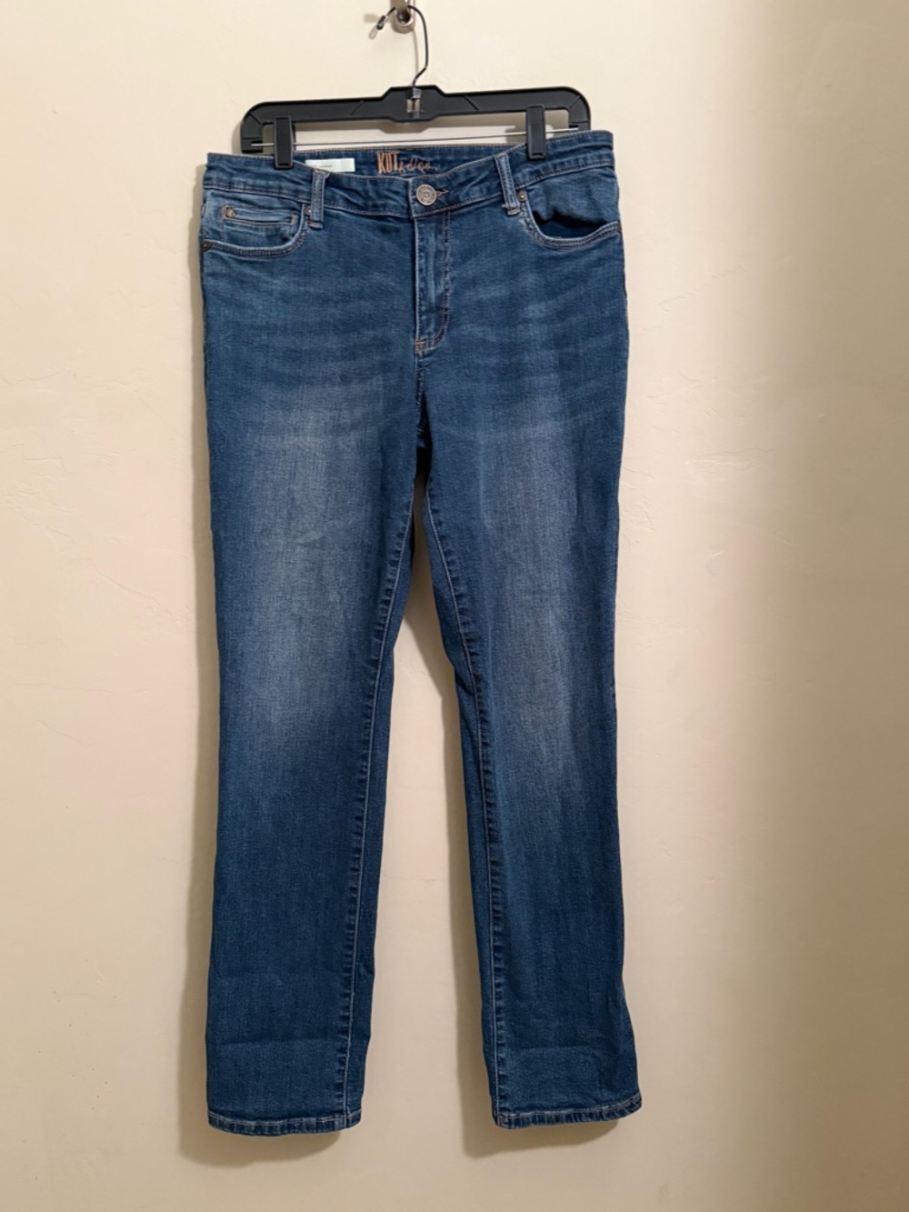 Kut from the Kloth Katy Bootcut Jeans Medium Wash Stretch Denim Size 10